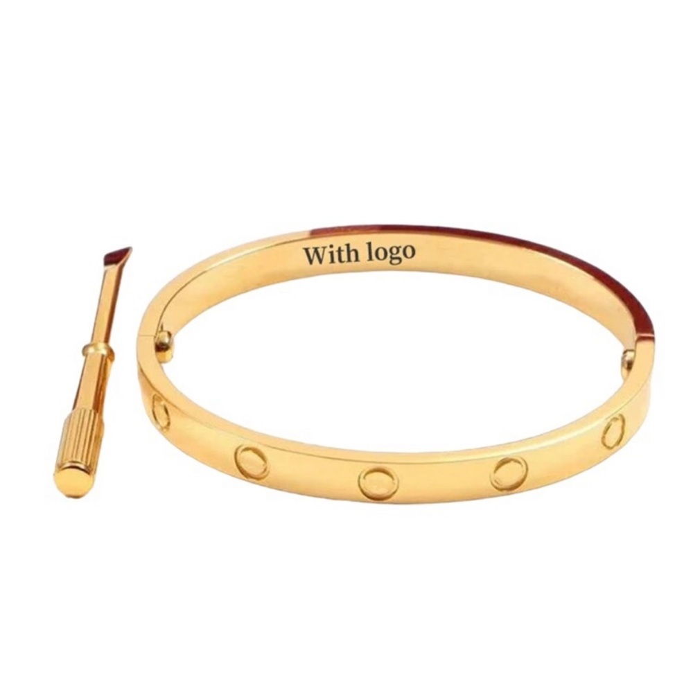 Classic Screw Love Bracelet Cuff